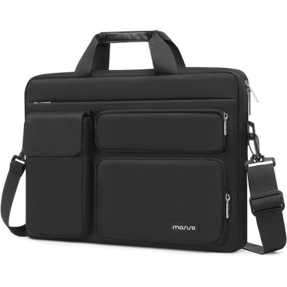 Laptop Shoulder Bag Compatible with MacBook Air 16 inch Color: Slate Black - Picture 1 of 7
